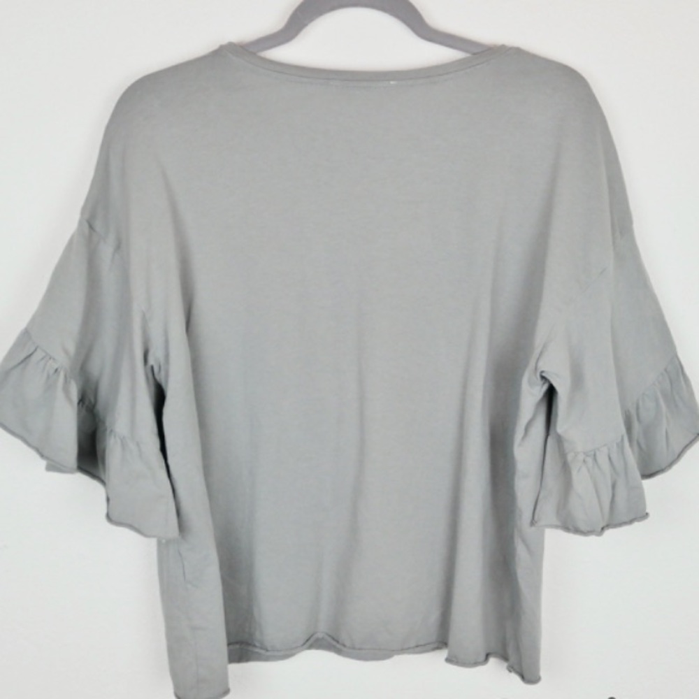 ZARA  Gray semi formal blouse 🦋 - Picture 2 of 2